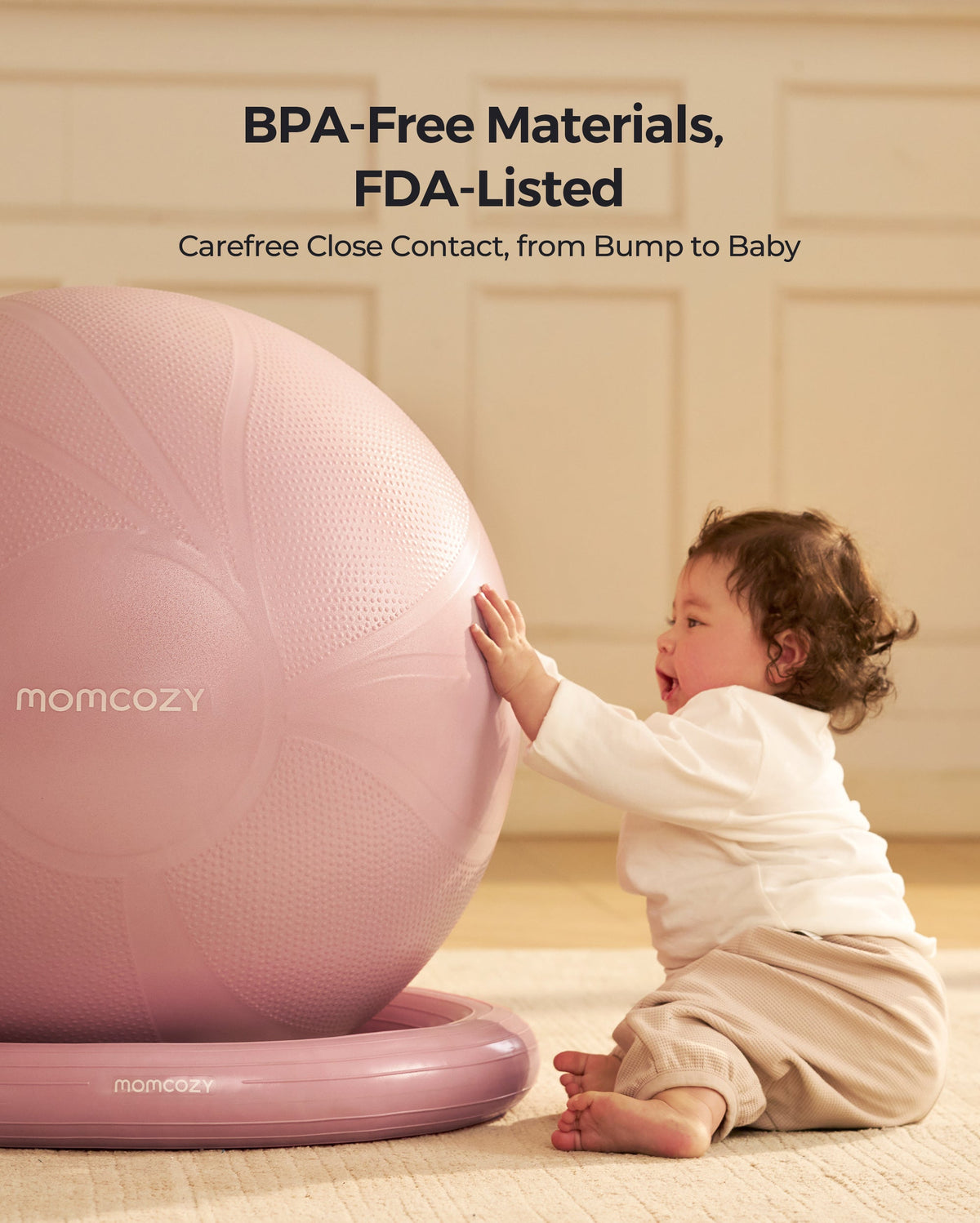 Momcozy BirthEase Pregnancy Ball Set | Pink