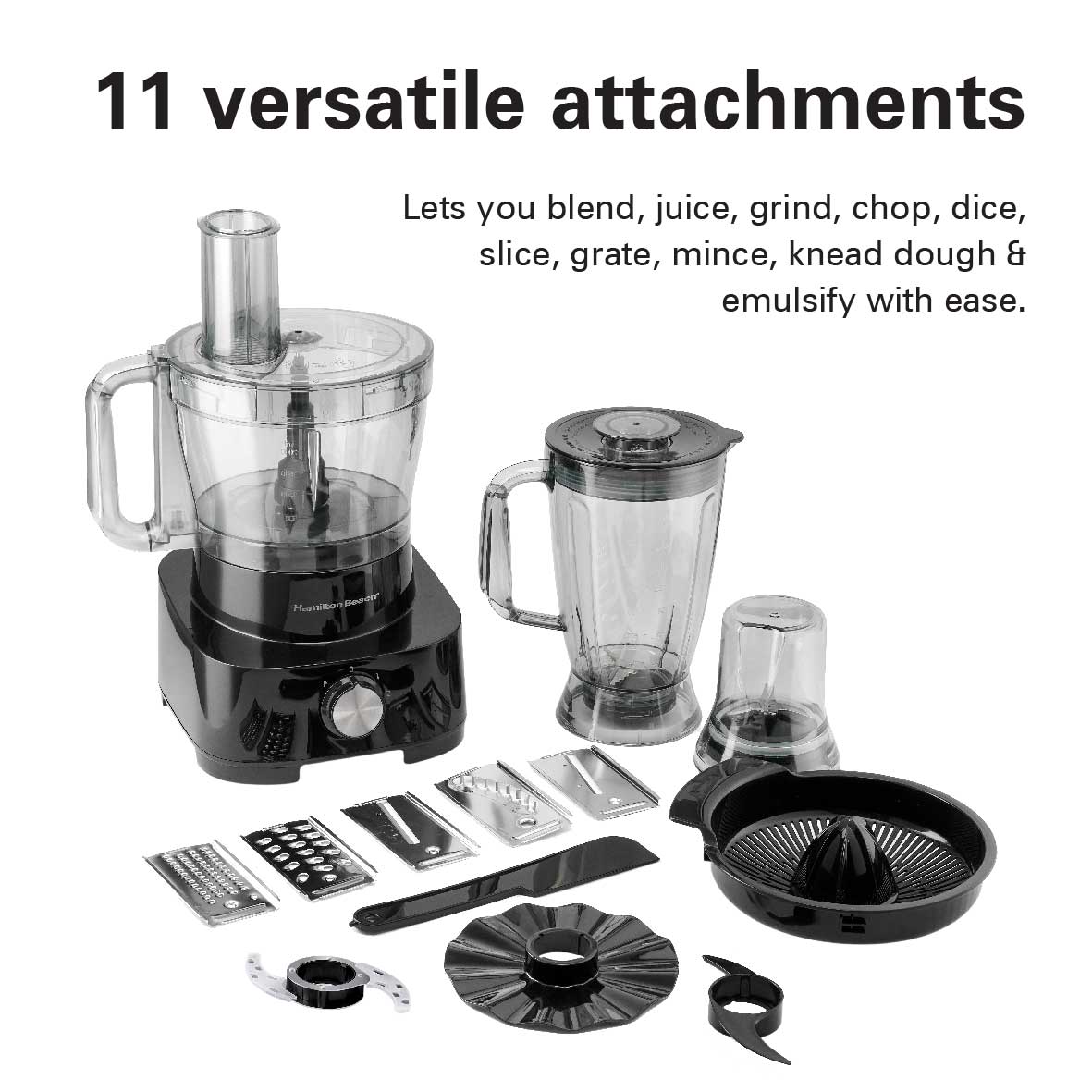 Hamilton Beach - 11 in 1 Food Processor 1000W Hamilton Beach - 11 in 1 Food Processor 1000W