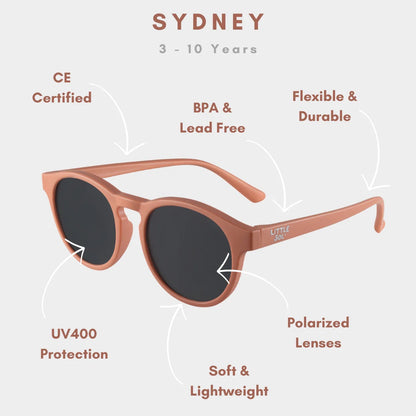 LITTLE SOL+ | Flexible Sunglasses - Clay | 3-10 Y
