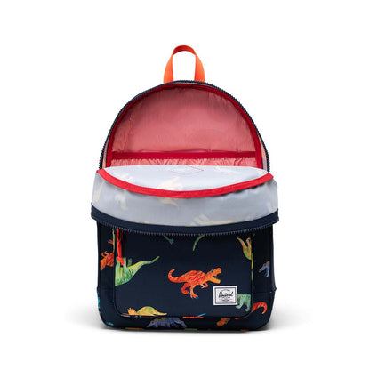 Herschel Heritage Youth Backpack Watercolour Dinos Darkest Navy 26L - interior open view