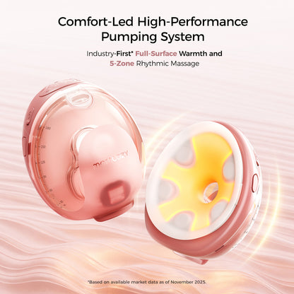 Momcozy W1 full-surface warmth and 5-zone massage