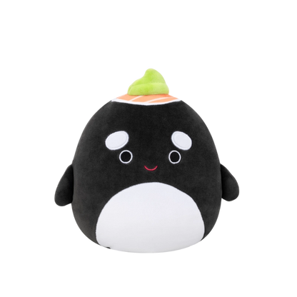 Squishmallows - Medium Plush 12" Kai the Black Sushi Orca Whale | 1-6Y