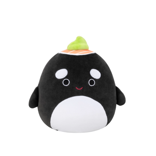 Squishmallows - Medium Plush 12" Kai the Black Sushi Orca Whale | 1-6Y