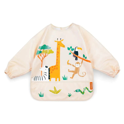 Miniland - Long Sleeved Bib | Jungle