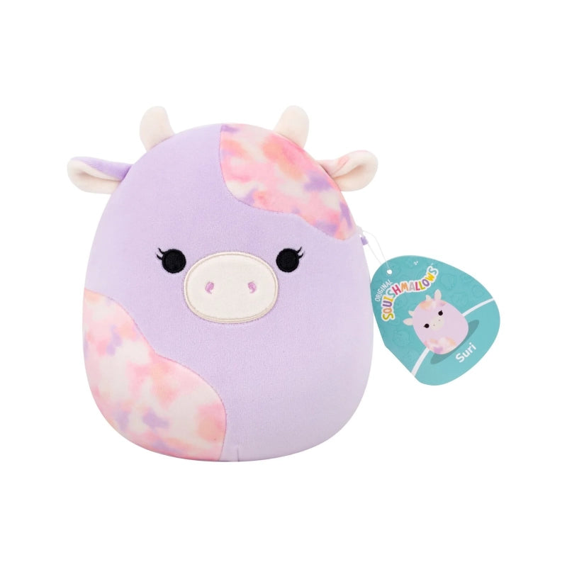 Squishmallows - Little Plush 7.5" Suri the Light Pink Cow with Pink Tie-Dye Spots | 1-6Y