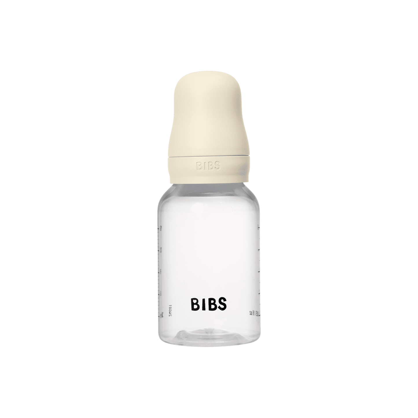 BIBS - زجاجة رضاعة للأطفال من البولي بروبيلين مضادة للمغص | 150 مل | تدفق بطيء | عاجي 