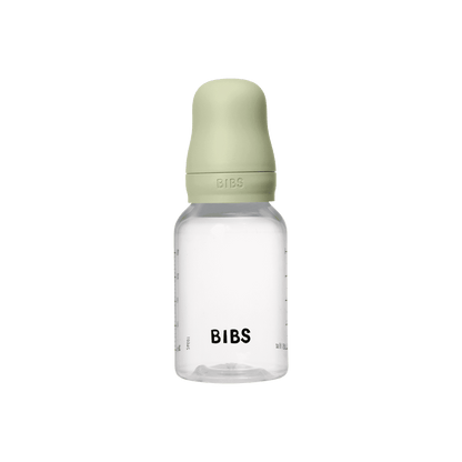 BIBS - زجاجة رضاعة للأطفال من البولي بروبيلين مضادة للمغص | 150 مل | تدفق بطيء | لون أخضر فاتح