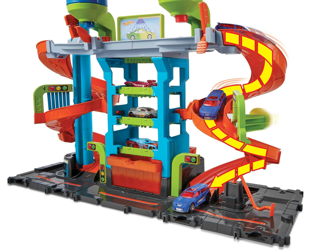 Hot Wheels - مدينة مغسلة السيارات العملاقة | 4 سنوات فأكثر Hot Wheels - مدينة مغسلة السيارات العملاقة | 4 سنوات فأكثر