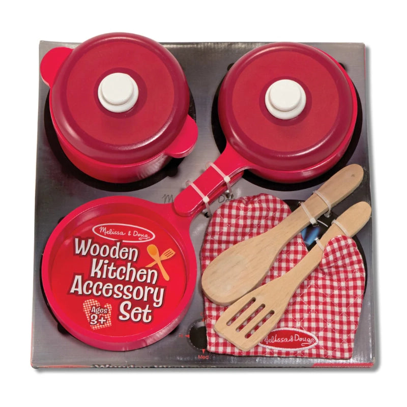 Melissa & Doug - Play Kitchen Accessory Set- Pot & Pans | 3Y+ Melissa & Doug - Play Kitchen Accessory Set- Pot & Pans | 3Y+