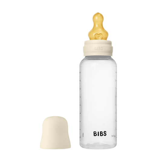 BIBS - Baby PP Anti-Colic Bottle | 270ml | Medium Flow | Ivory