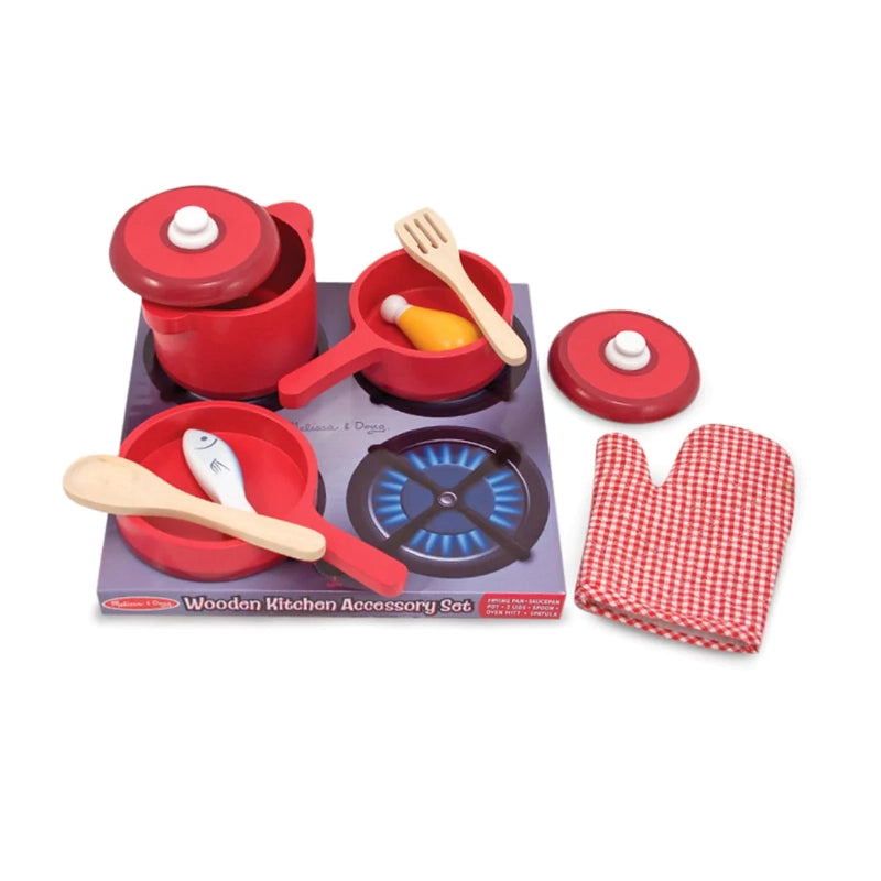 Melissa & Doug - Play Kitchen Accessory Set- Pot & Pans | 3Y+ Melissa & Doug - Play Kitchen Accessory Set- Pot & Pans | 3Y+