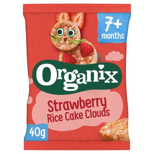 Organix<span> </span>- كعك الأرز العضوي بالفراولة 40 غرام