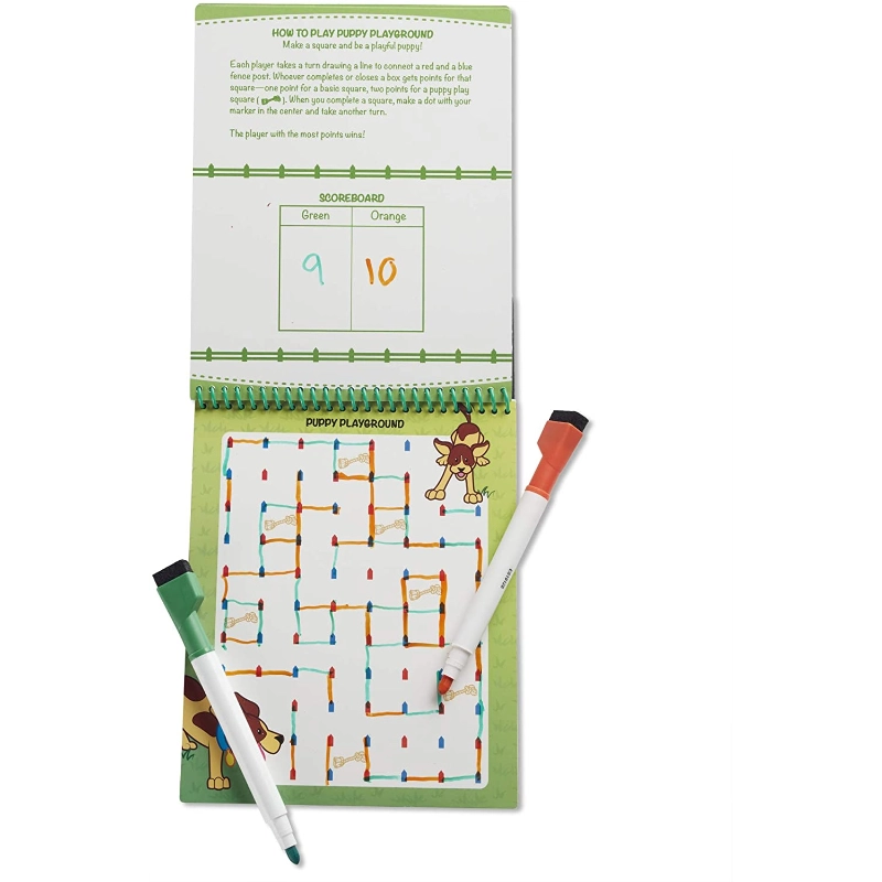 Melissa & Doug - Animal Games Wipe-Off Activity Pad- On the Go Travel Activity | 6Y+ Melissa & Doug - Animal Games Wipe-Off Activity Pad- On the Go Travel Activity | 6Y+