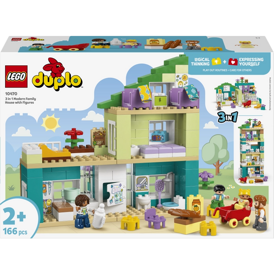 Lego - 3 in 1 Modern Family House with Figures 166 Pcs 2Y+ — BambiniJO Jordan