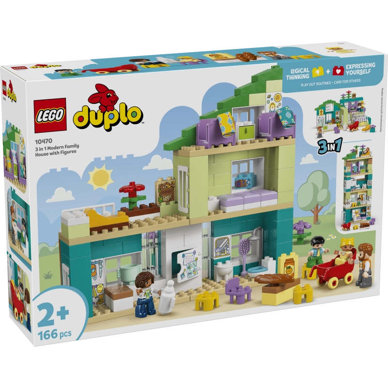 Lego - 3 in 1 Modern Family House with Figures 166 Pcs 2Y+ — BambiniJO Jordan