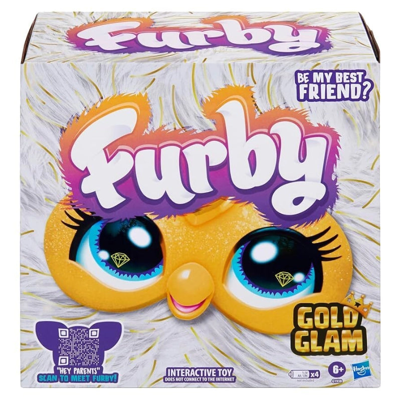Furby - Gold Glam Interactive Plush Toy | 6Y+