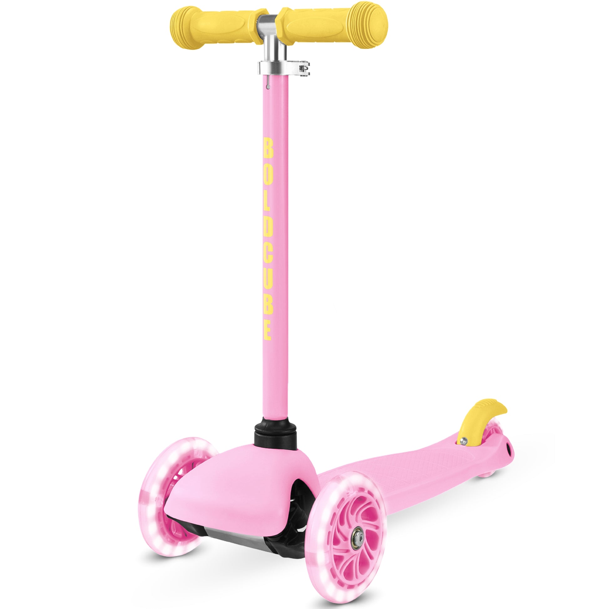 Bold Cube - Teeny Fold Three Wheel Scooter | Pink | 3-6 Years Bold Cube - Teeny Fold Three Wheel Scooter | Pink | 3-6 Years