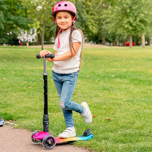 Bold Cube big three wheel scooter in candy floss — BambiniJO Jordan