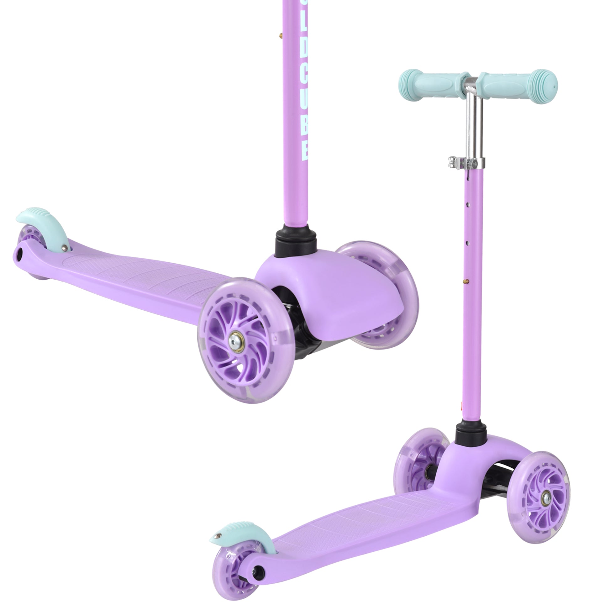 Bold Cube - Teeny Fold Three Wheel Scooter | Lilac | 3-6 Years Bold Cube - Teeny Fold Three Wheel Scooter | Lilac | 3-6 Years
