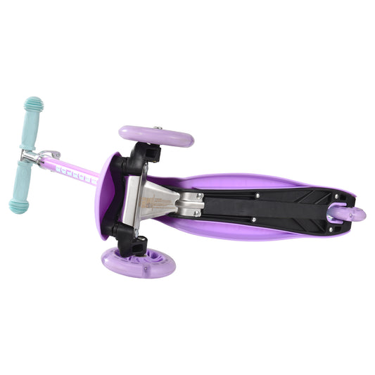 Bold Cube Teeny Fold three wheel scooter in lilac — BambiniJO Jordan
