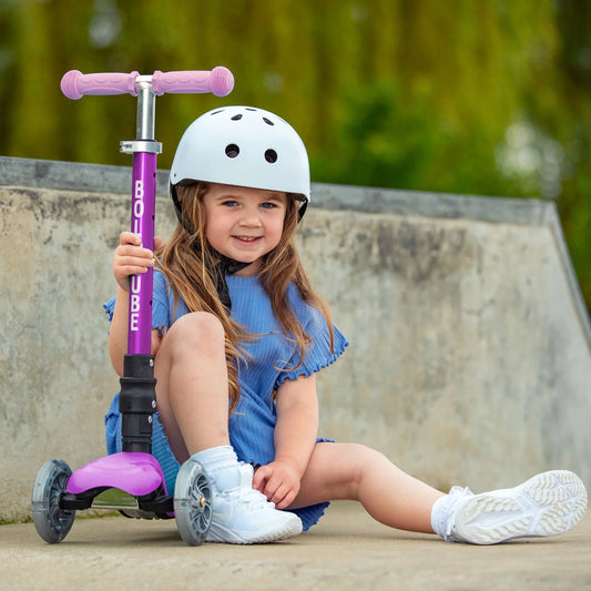 Bold Cube Teeny Fold scooter in fairytale lilac — BambiniJO Jordan