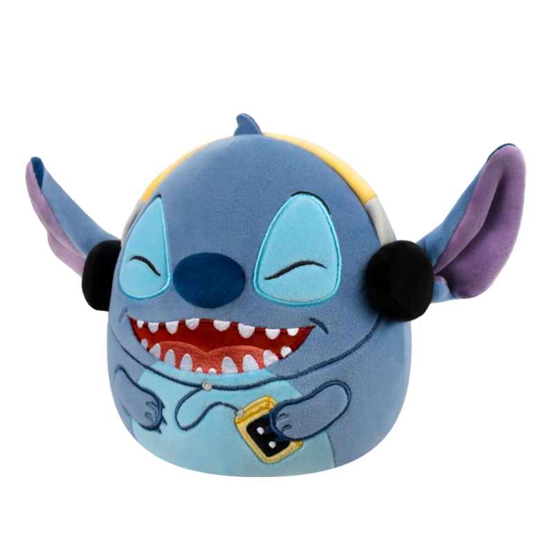 Squishmallows - Medium Plush 10" Disney Stitch- Stitch with Headphones | 1-6Y