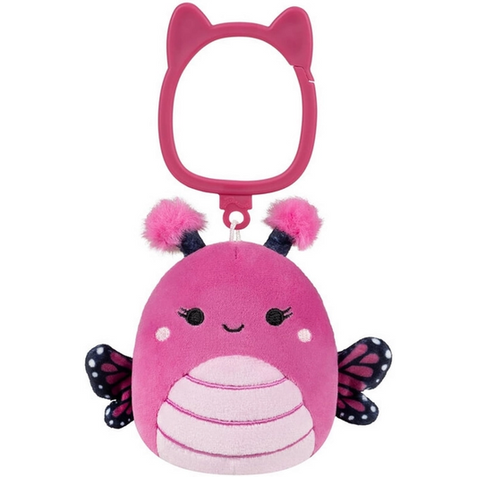 Squishmallows Clip-On Little Plush 3.5" Marcelina the Raspberry Pink Monarch Butterfly | 1-6Y — BambiniJO Jordan