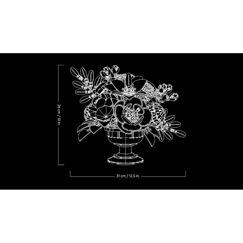 ليغو - تنسيق زهور (إصدار نادر) | 1161 قطعة | 18 سنة فأكثر ليغو - تنسيق زهور (إصدار نادر) | 1161 قطعة | 18 سنة فأكثر