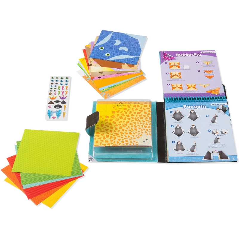 Melissa & Doug - حرف يدوية متنقلة - حيوانات الأوريجامي | 6 سنوات فما فوق Melissa & Doug - حرف يدوية متنقلة - حيوانات الأوريجامي | 6 سنوات فما فوق