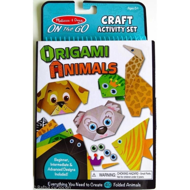 Melissa & Doug - حرف يدوية متنقلة - حيوانات الأوريجامي | 6 سنوات فما فوق Melissa & Doug - حرف يدوية متنقلة - حيوانات الأوريجامي | 6 سنوات فما فوق