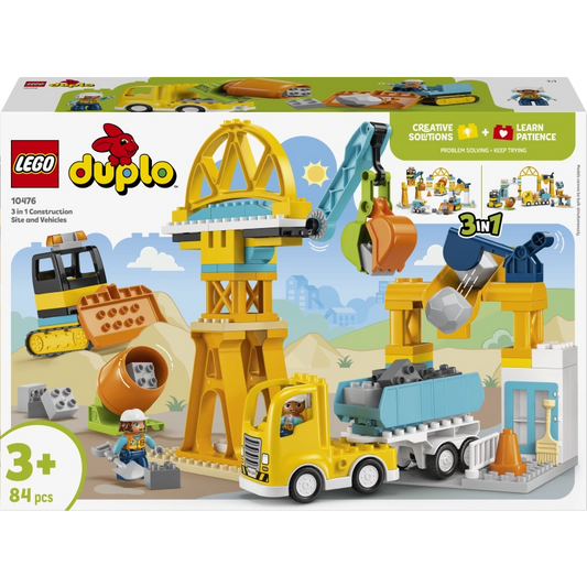 Lego - 3 in 1 Construction Site and Vehicles 84 Pcs 3Y+ — BambiniJO Jordan