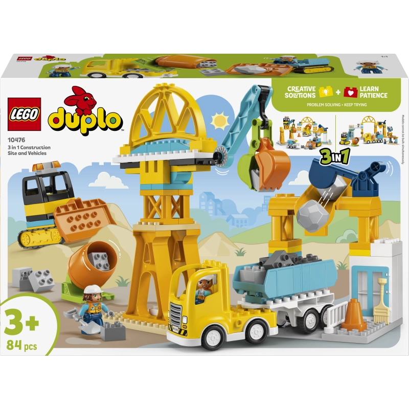 Lego - 3 in 1 Construction Site and Vehicles 84 Pcs 3Y+ — BambiniJO Jordan