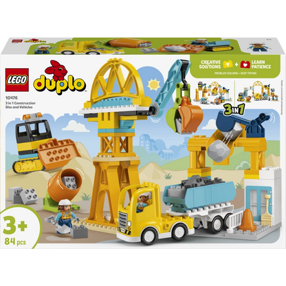 Lego - 3 in 1 Construction Site and Vehicles 84 Pcs 3Y+ — BambiniJO Jordan