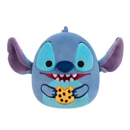 Squishmallows - Medium Plush 10" Disney Stitch- Stitch Eating Chocolate Chip Cookie | 1-6Y