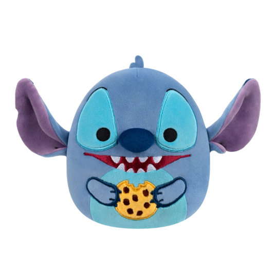 Squishmallows - Medium Plush 10" Disney Stitch- Stitch Eating Chocolate Chip Cookie | 1-6Y