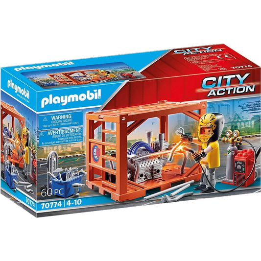 Playmobil - Container Manufacturer- 60 Pcs | 4Y+