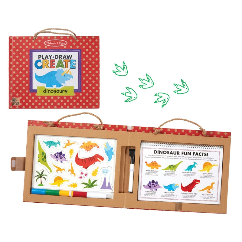 Melissa & Doug - اللعب الطبيعي: مجموعة الرسم والمغنطة القابلة لإعادة الاستخدام - ديناصورات | +3 سنوات Melissa & Doug - اللعب الطبيعي: مجموعة الرسم والمغنطة القابلة لإعادة الاستخدام - ديناصورات | +3 سنوات