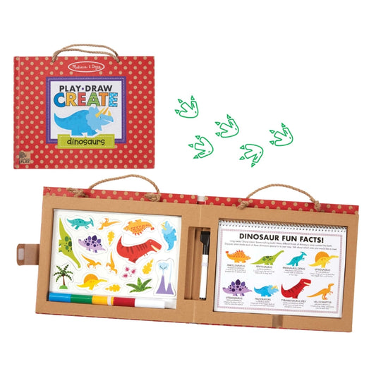 Melissa & Doug Natural Play: Play, Draw, Create Reusable Drawing & Magnet Kit– Dinosaurs | 3Y+ — BambiniJO Jordan