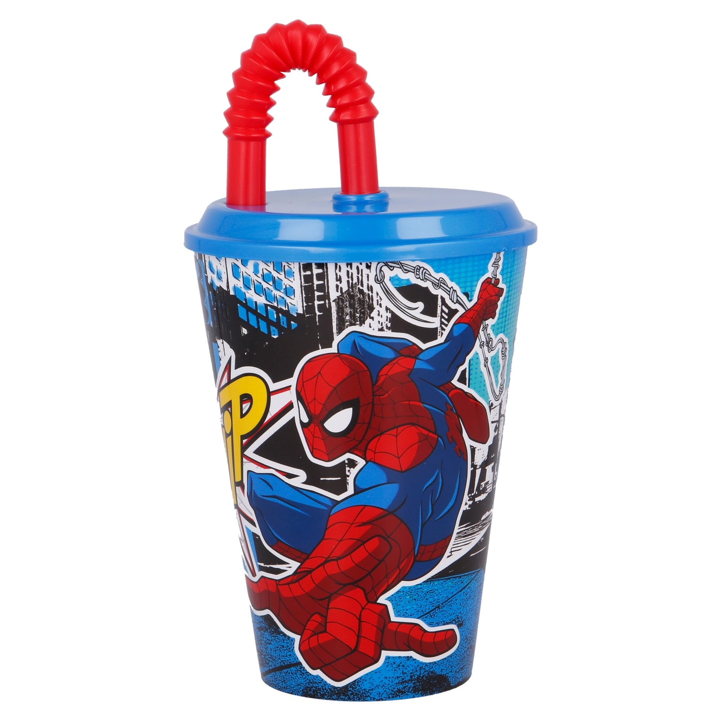 Stor - Easy Sport Tumbler with Lid - 430ml | SPIDERMAN