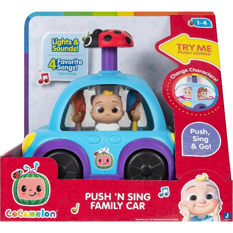 Cocomelon - Push 'N Sing Family Car | 1Y+