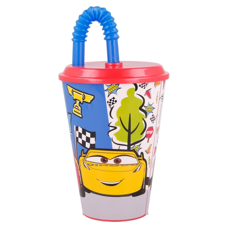 Stor - Easy Sport Tumbler with Lid - 430ml | CARS LETS RACE
