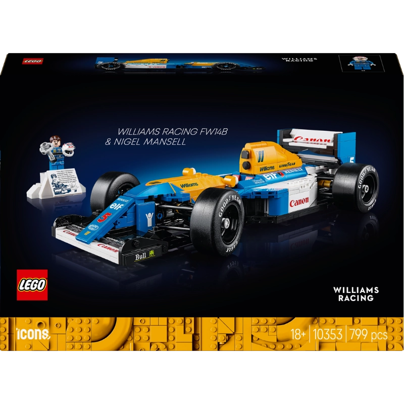 Lego - Williams Racing FW14B & Nigel Mansell 799 Pcs 18Y+ — BambiniJO Jordan