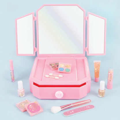 Make It Real - Deluxe Mirrored Vanity & Cosmetic Set- 14 Pcs | 8Y+