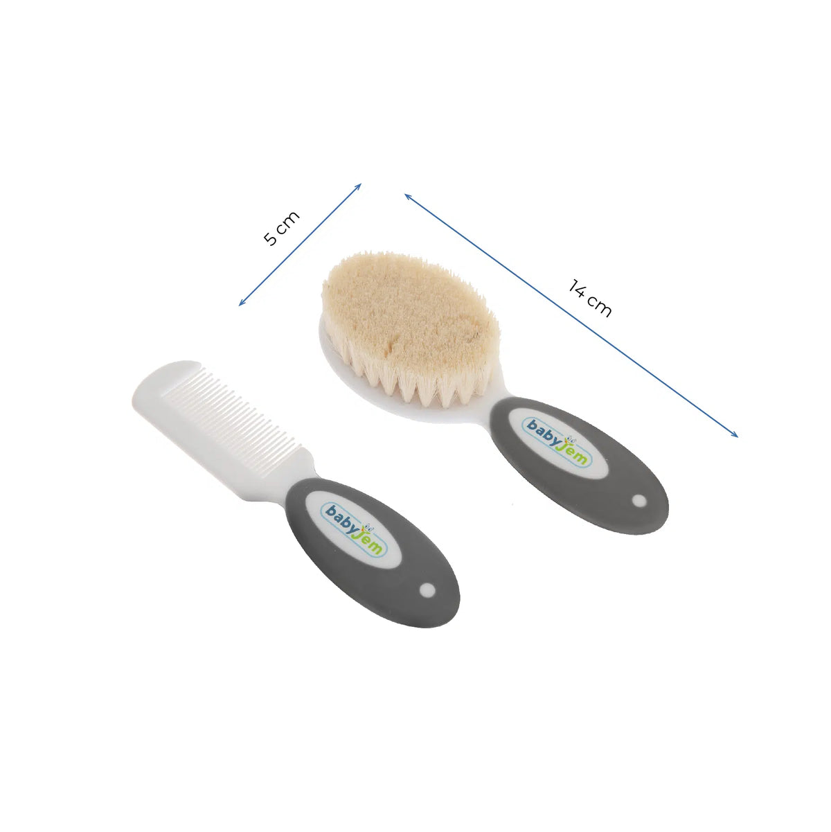 BabyJem Natural Brush & Comb Set Blue