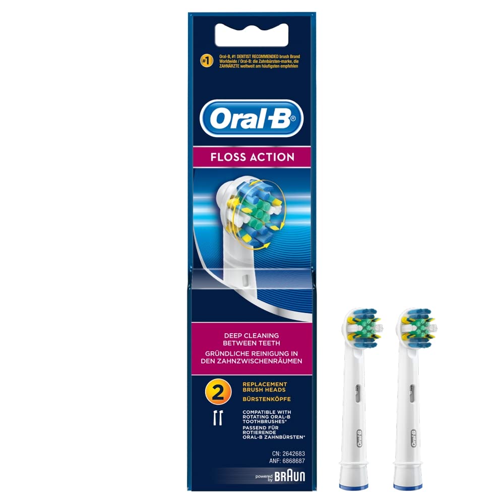 OralB Braun Floss Action Replacement Heads 2 Pack BambiniJO