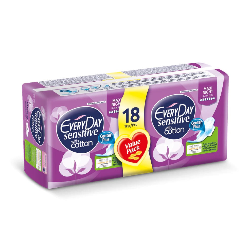 EVERYDAY SENSITIVE MAXI NIGHT ECO. 18 PCS