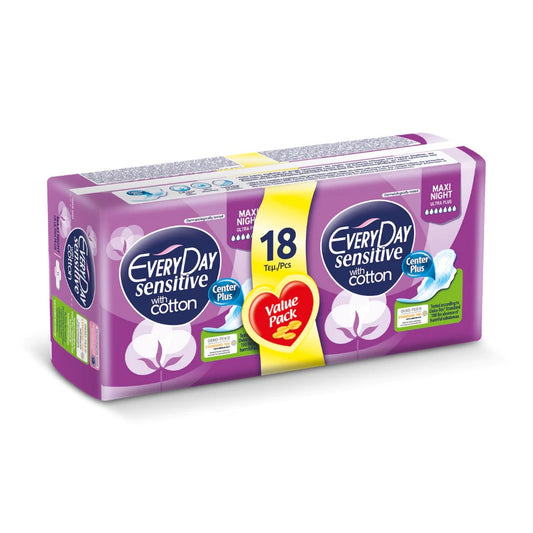 EVERYDAY SENSITIVE MAXI NIGHT ECO. 18 PCS