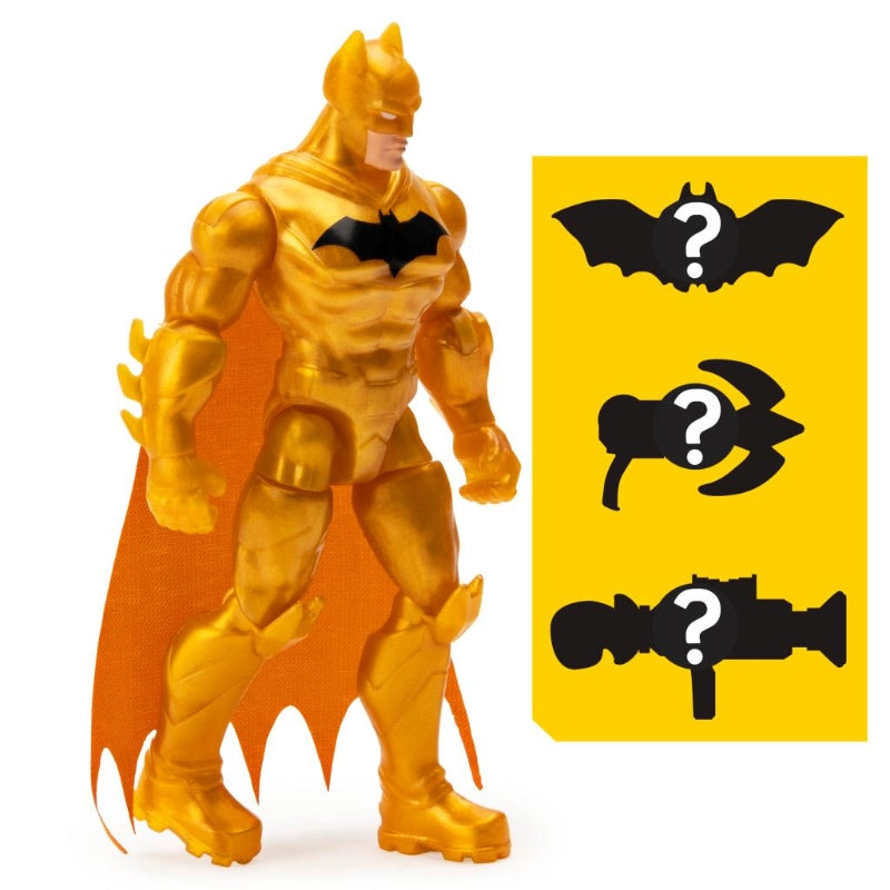 Batman - 4-Inch Defender Batman Action Figure- Gold | 3Y+ Batman - 4-Inch Defender Batman Action Figure- Gold | 3Y+
