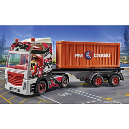 Playmobil - Truck with Cargo Container- 60 Pcs | 4Y+
