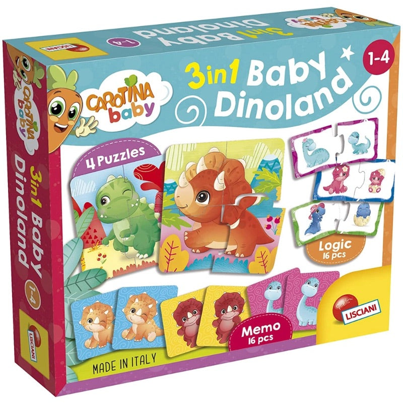 Carotina Baby Dinoland 3 in 1 - 1Y+ Carotina Baby Dinoland 3 in 1 - 1Y+